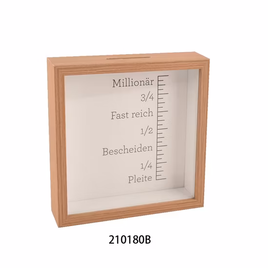 어린이를위한 직사각형 나무 돈 상자 사진 프레임 그림자 상자 도매