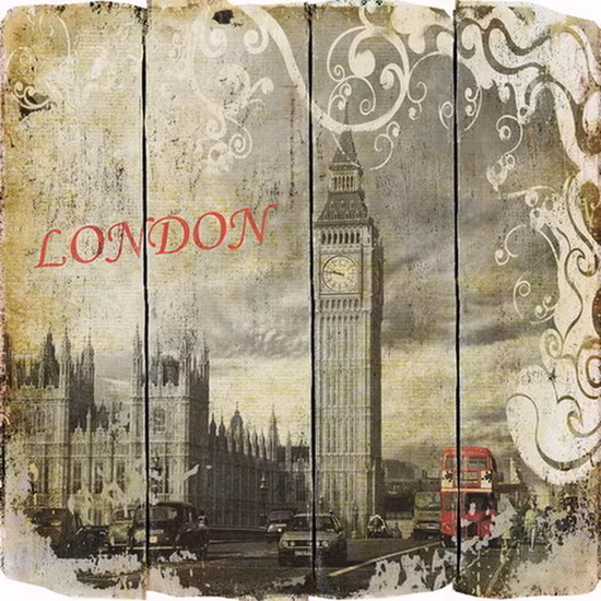 포도 수확 목제 표시 훈장 MDF 물자 인쇄 벽 예술